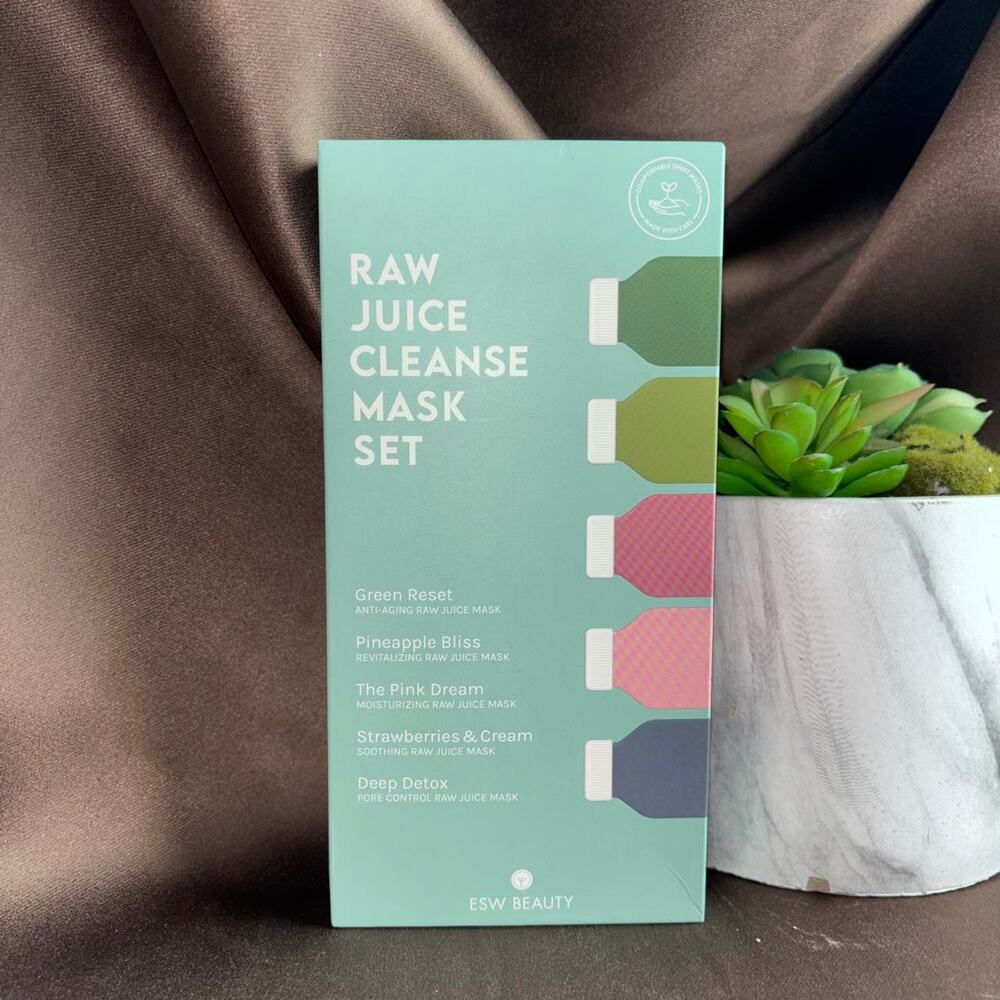 ⭐️ Anthropologie ESW Beauty Raw Juice Cleanse Mask Set of 4